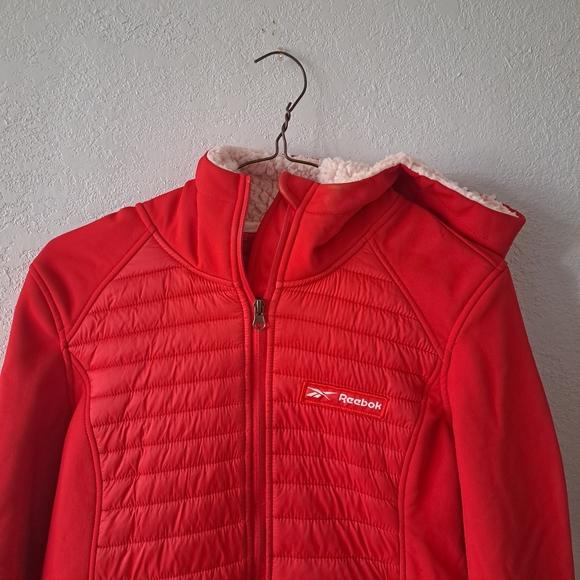 Red Reebok Puffer Jacket - Picture 3 of 5